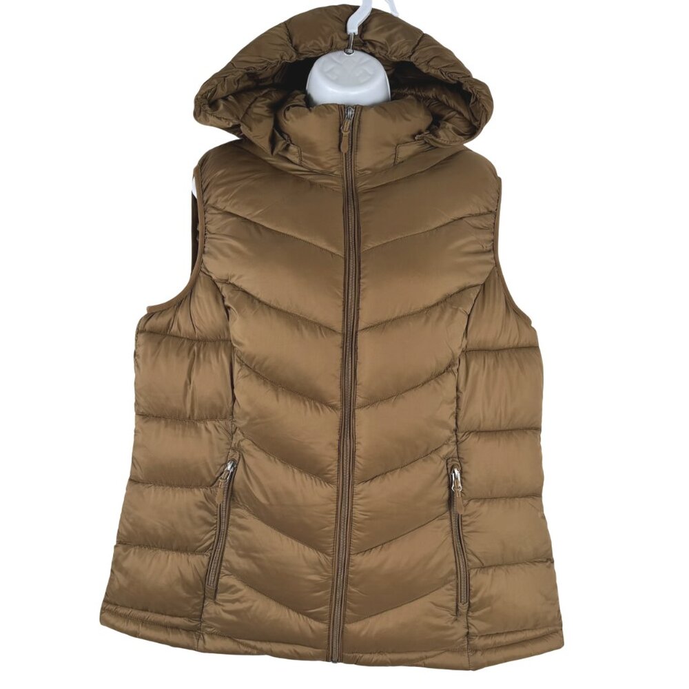 Charter Club Packable Puffer Vest‎ Jacket 0X Hooded Zip Nylon NWT CJ-2038